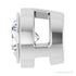 Sapphire Row Lab-Grown Diamond Round Bezel Slide Pendant - 14K White Gold, 1/6 ctw (view 3)
