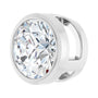 Sapphire Row Lab-Grown Diamond Round Bezel Slide Pendant - 14K White Gold, 3/4 ctw (view 2)