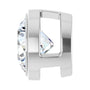 Sapphire Row Lab-Grown Diamond Round Bezel Slide Pendant - 14K White Gold, 3/4 ctw (view 3)