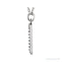 Sapphire Row Natural Diamond Lowercase Initial Necklace - q, 14K White Gold (view 2)