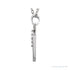 Sapphire Row Natural Diamond Lowercase Initial Necklace - y, 14K White Gold (view 2)
