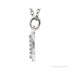 Sapphire Row Natural Diamond Lowercase Initial Necklace - z, 14K White Gold (view 2)
