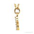Sapphire Row Natural Diamond Lowercase Initial Necklace - e, 14K Yellow Gold (view 2)