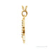 Sapphire Row Natural Diamond Lowercase Initial Necklace - k, 14K Yellow Gold (view 2)