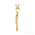 Sapphire Row Natural Diamond Lowercase Initial Necklace - y, 14K Yellow Gold (view 2)