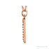 Sapphire Row Natural Diamond Lowercase Initial Necklace - q, 14K Rose Gold (view 2)
