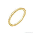 Sapphire Row Gold Hammered Stacking Ring - 14K Yellow Gold