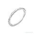Sapphire Row Gold Hammered Stacking Ring - 14K White Gold