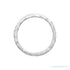 Sapphire Row Gold Hammered Stacking Ring - 14K White Gold (view 2)