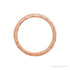 Sapphire Row Gold Hammered Stacking Ring - 14K Rose Gold (view 2)
