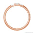 Sapphire Row Natural Diamond Baguette Trio Stacking Ring - 14K Rose Gold (view 2)