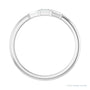 Sapphire Row Natural Diamond Baguette Trio Stacking Ring - 14K White Gold (view 2)