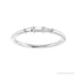 Sapphire Row Natural Diamond Baguette Trio Stacking Ring - 14K White Gold (view 3)
