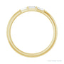 Sapphire Row Natural Diamond Baguette Trio Stacking Ring - 14K Yellow Gold (view 2)