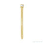 Sapphire Row Natural Diamond Baguette Trio Stacking Ring - 14K Yellow Gold (view 4)