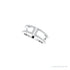 Sapphire Row Natural Diamond Negative Space Ring - 14K White Gold (view 5)