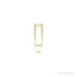 Sapphire Row Natural Diamond Negative Space Ring - 14K Yellow Gold (view 4)