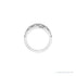 Sapphire Row Natural Diamond Intricate Dome Ring - 14K White Gold (view 2)