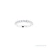 Sapphire Row Natural Diamond Bezel Row Ring - Platinum (view 3)