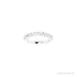 Sapphire Row Natural Diamond Bezel Row Ring - 14K White Gold (view 8)