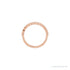Sapphire Row Natural Diamond Bezel Row Ring - 14K Rose Gold (view 2)