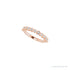 Sapphire Row Natural Diamond Bezel Row Ring - 14K Rose Gold (view 5)