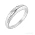 Sapphire Row Natural Diamond Petite Dome Ring - Platinum