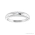 Sapphire Row Natural Diamond Petite Dome Ring - Platinum (view 3)