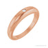 Sapphire Row Natural Diamond Petite Dome Ring - 14K Rose Gold