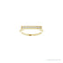 Sapphire Row Natural Diamond Pavé Bar Ring - 14K Yellow Gold (view 3)