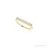 Sapphire Row Natural Diamond Pavé Bar Ring - 14K Yellow Gold (view 5)