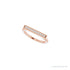 Sapphire Row Natural Diamond Pavé Bar Ring - 14K Rose Gold (view 5)
