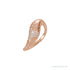 Sapphire Row Lab-Grown Diamond Molten Pavé Dome Ring - 14K Rose Gold