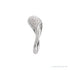Sapphire Row Lab-Grown Diamond Molten Pavé Dome Ring - 14K White Gold (view 3)