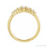 Sapphire Row Lab-Grown Diamond Graduated Baguette Ring - 14K Yellow Gold (view 2)