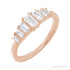 Sapphire Row Lab-Grown Diamond Graduated Baguette Ring - 14K Rose Gold