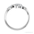 Sapphire Row Natural Diamond Marquise & Round Wrap Ring - 14K White Gold (view 2)