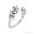 Sapphire Row Lab-Grown Diamond Marquise & Round Wrap Ring - 14K White Gold