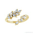 Sapphire Row Lab-Grown Diamond Marquise & Round Wrap Ring - 14K Yellow Gold (view 3)