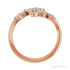 Sapphire Row Lab-Grown Diamond Marquise & Round Wrap Ring - 14K Rose Gold (view 2)