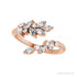 Sapphire Row Lab-Grown Diamond Marquise & Round Wrap Ring - 14K Rose Gold (view 5)