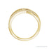 Sapphire Row Natural Diamond Criss-Cross Ring - 14K Yellow Gold (view 2)