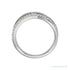 Sapphire Row Natural Diamond Criss-Cross Ring - Platinum (view 2)