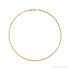 Sapphire Row Rope Chain Necklace - 3 mm, 14K Yellow Gold