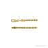 Sapphire Row Rope Chain Necklace - 3 mm, 14K Yellow Gold (view 2)