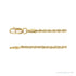 Sapphire Row Rope Chain Necklace - 1.85 mm, 14K Yellow Gold