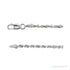 Sapphire Row Rope Chain Necklace - 1.8 mm, 14K White Gold