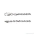 Sapphire Row Rope Chain Necklace - 2.8 mm, 14K White Gold