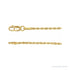 Sapphire Row Rope Chain Necklace - 1.5 mm, 14K Yellow Gold (view 2)