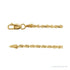 Sapphire Row Rope Chain Necklace - 1.8 mm, 14K Yellow Gold